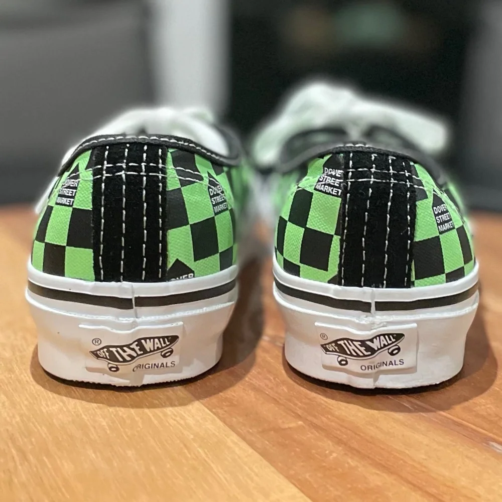 Vans x Dover Street Market OG Authentic LX DSM Checkerboard (Fluro Green) - Picture 9 of 13